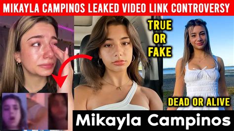 twitter mikayla leak|TikTok Star Mikayla Campinos Leaked Video and Death